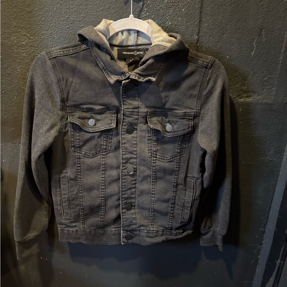 Treasure & Bond Gray Lightweight Shirt Jacket